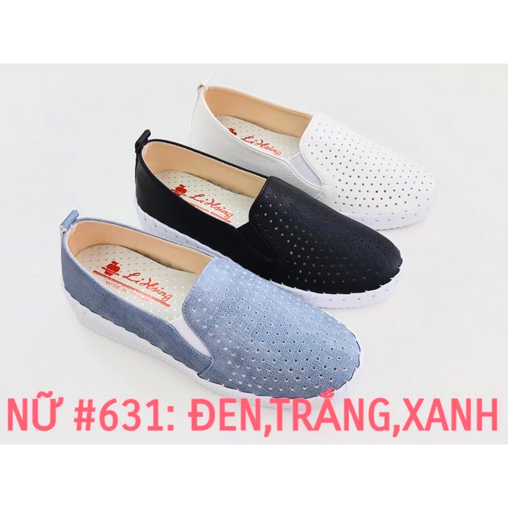 GIÀY SLIP ON LIHSING ĐÀI LOAN ĐỤC LỖ #631