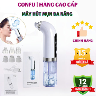 Máy hút mụn cao cấp kèm 6 đầu hút, máy hút mụn cầm tay hút sạch mụn đầu đen, mụn cám, bã nhờn sử dụng pin sạc tiện lợi