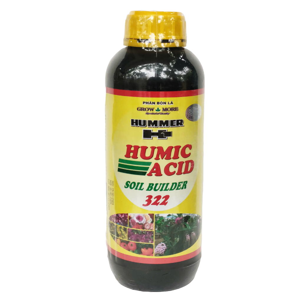 Phân bón lá sinh học HUMER H1 Humic Acid Soil Builder 322 kích rễ dùng cho mọi cây trồng chai 1 lít