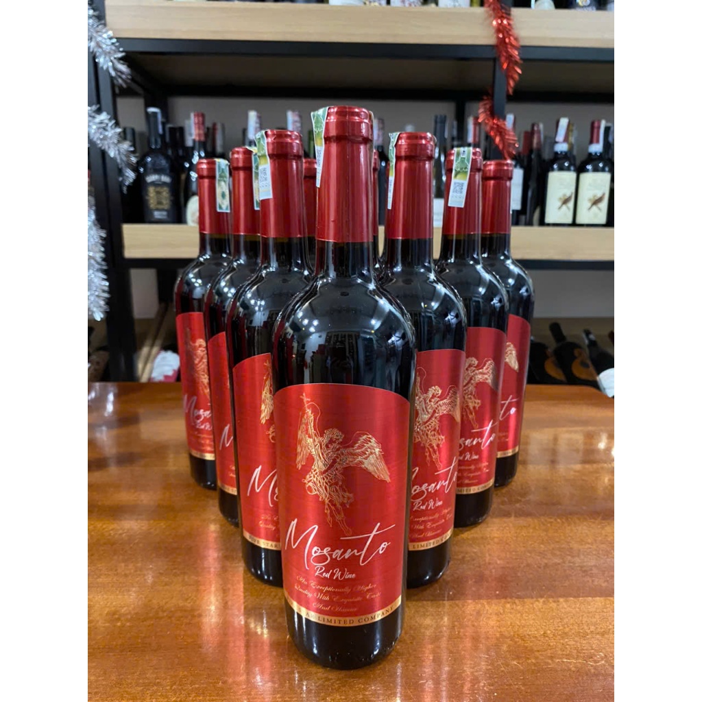 [Vang gói quà] Rượu vang đỏ Mosanto