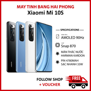 Điện thoại Xiaomi Mi 10s RAM 8/128GB chip Snapdragon 870 5G camera lên tới 108MP hỗ trợ sạc nhanh 33W