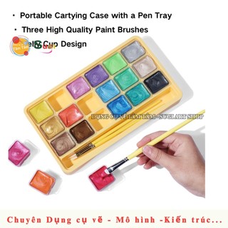 Màu Gouache Thạch Himi Miya Metallic 18 Màu