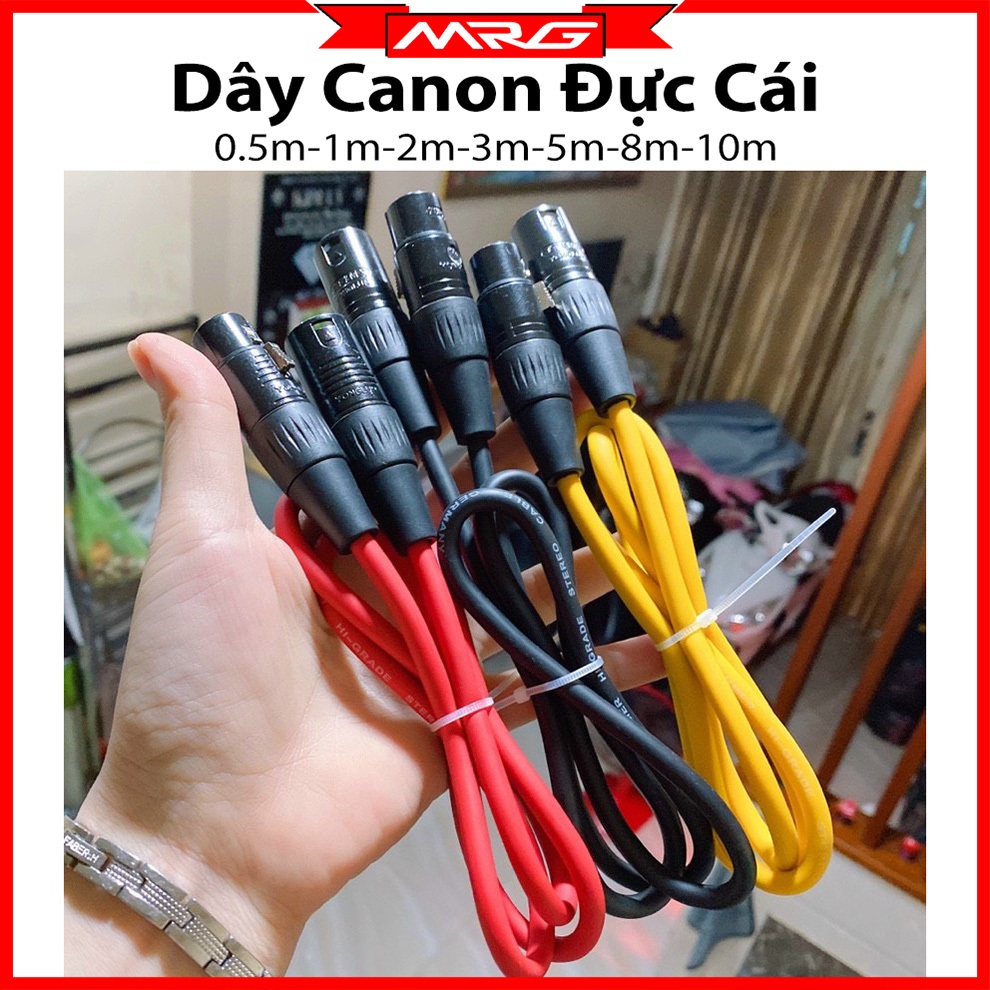  Dây Canon Đực Cái Chống Nhiễu dài 0.5m-1m-2m-3m-5m giá 1 dây  XLR Cable . D-CN 