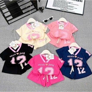 Sét áo cổ tim số 12 , 3 màu cho bé 14 _ 40kg