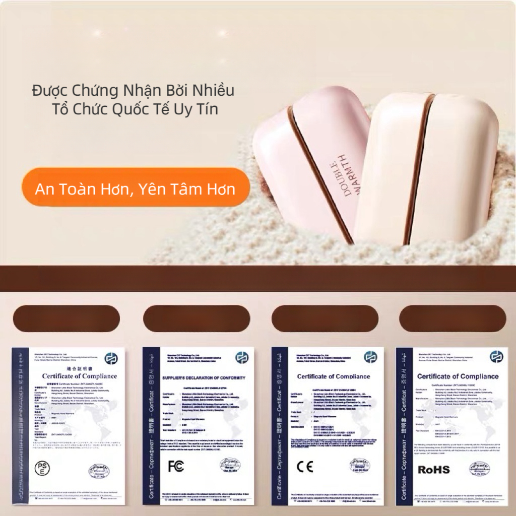 Tiankeplus Mẫu Mới: Sưởi Ấm Nam Châm 2 Trong 1, Thiết Kế Nhiệt Độ Ổn Định 4 Mặt, Pin 6000mAh, Sạc Type-C | BigBuy360 - bigbuy360.vn