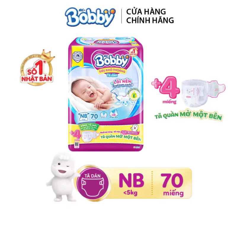 Tả dán Bobby Newborn dưới 5kg
