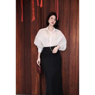 [ BOHEE ]- Áo sơ mi tay phồng - A353