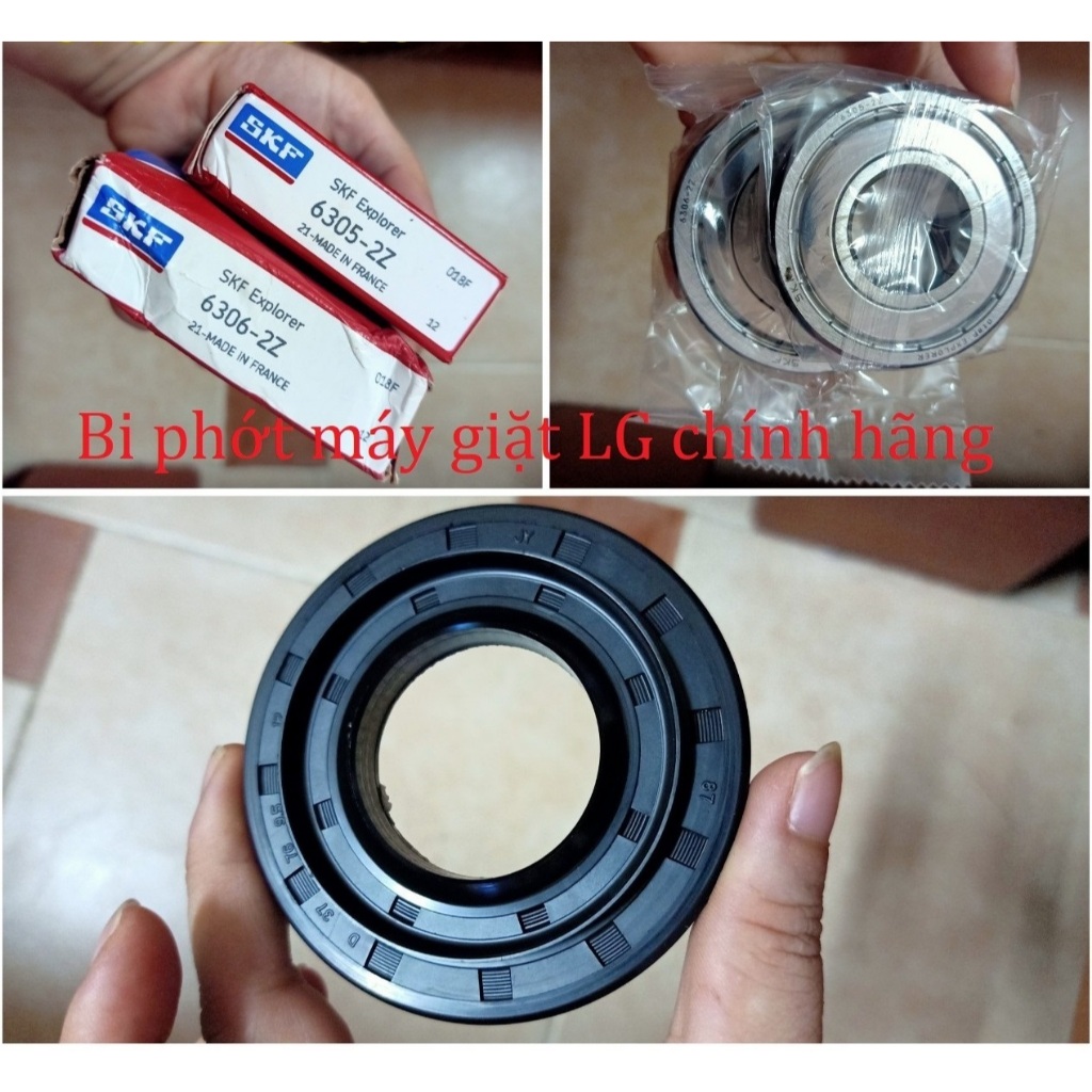 Bộ bi phớt máy giặt LG 8kg, 8,5kg, 9kg, 9,5kg, 10kg cửa ngang hàng hãng