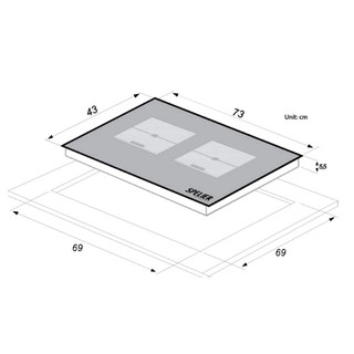 Bếp từ đôi Spelier STL 510S