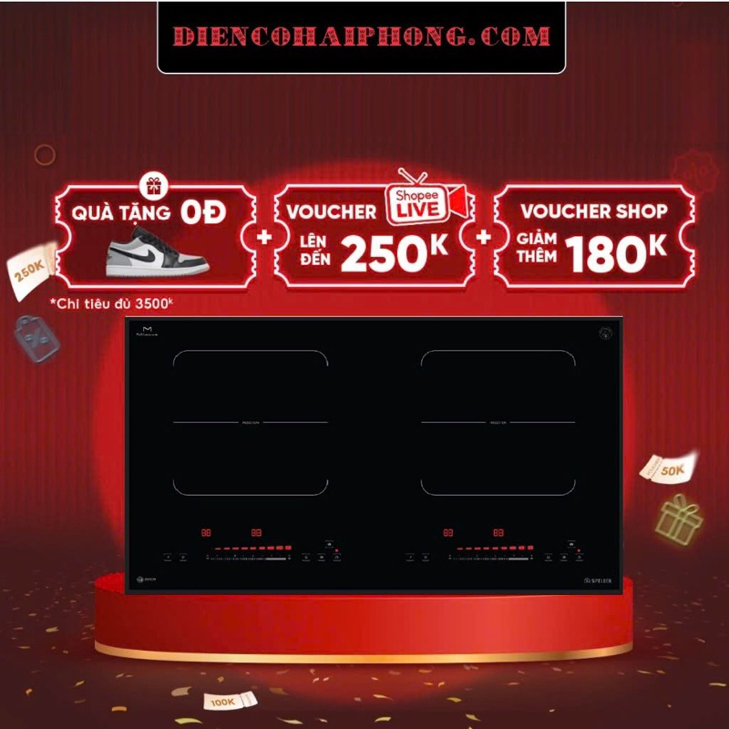 Bếp từ đôi Spelier STL 510S
