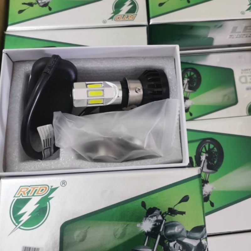 Đèn led xe máy _ Đèn pha led 6 tim RTD-M02E 25w