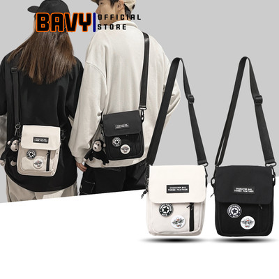 Túi đeo chéo nam nữ mini nhỏ gọn vải canvas thời trang Hàn Quốc đi chơi du lịch Ba Vy FASHION TĐC36AB