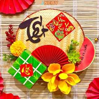 Sét trang trí tết - Combo câu đối chúc tết,quạt long lân trang trí tường ngày tết 2025