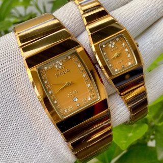 Đồng Hồ R.D cặp đôi Nam Nữ . Đúc đá Ceramic . Kính sapphire chống trầy . Chống nước tốt