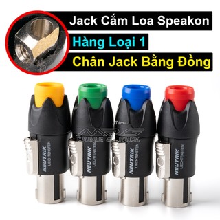  Đầu giắc cắm loa Neutrik Speakon giá 1 cái sử dụng cho các dòng loa sân khấu gia đình ..vv. 