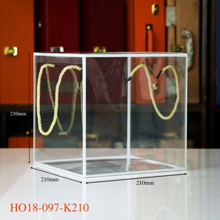 Hộp Mica, Hộp Nhựa Trong Suốt Set Quà Tết, Đựng Bánh Kẹo Ngày Tết Siêu Kèm Quai Xách