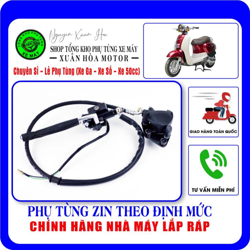 Cụm Heo dầu phanh trước Crea 50cc (Nioshima/ Espero/ Dibao/ Hyosung/ Vinsky...) (Hàng nhập khẩu chín