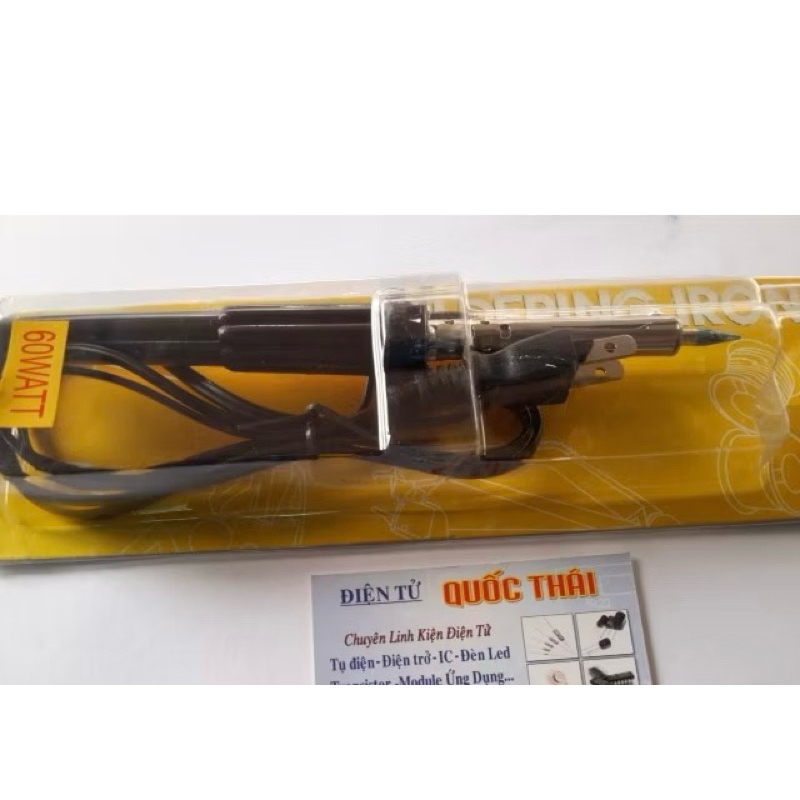MỎ HÀN CHÌ 60W ĐEN THÂN NHỰA