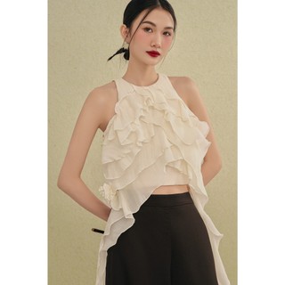 Quần lụa phối với áo dài Black Culottes phù hợp mặc lễ tết OLV