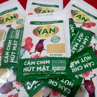  5 gói YAN dưỡng thức ăn chim hút mật cám chim hút mật và ốc mít dưỡng mỗi gói 100g 
