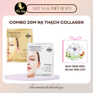 [Kèm Set Quà Tặng]Combo 20m Mặt nạ thuỷ tinh collagen - mặt nạ thạch thuỷ tinh trong suốt Dưỡng Ẩm Trắng Sáng