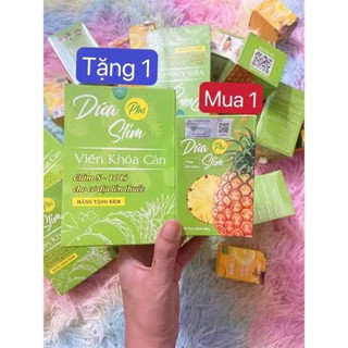   trợ giá  Giảm cân Dứa Slim Plus Dành cho cơ địa khó giảm  Liệu trình 30viên giảm cân +30viên khoá cân  