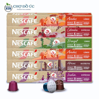 [Nhập Úc] Viên nén cà phê NESCAFE Nespresso capsule Farmers Origins - hộp 10 viên