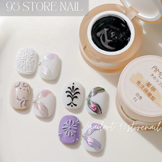 Gel vẽ nổi trắng đen cao cấp AMDMG - chà tráng gương siêu bóng