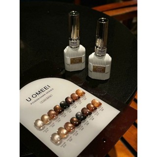 Sét gel mắt mèo cực quang tone nâu UOMEEI 8 chai siêu sáng, siêu mịn (kèm bảng màu) - Nails Red