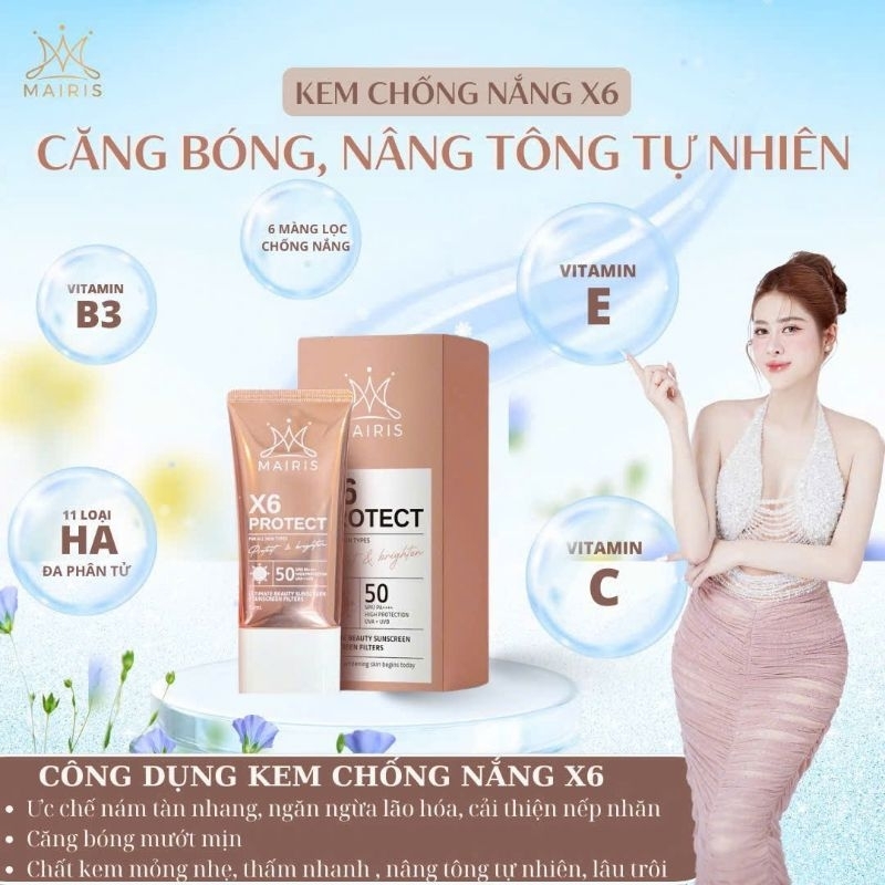 [Giảm giá 30%] Siêu Chống Nắng X6 Protect Của Tiktoker Phương Mai