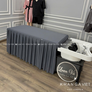 Ga Drap Giường Gội đầu vải thun cao cấp dày, ko bai gião. May theo yêu cầu