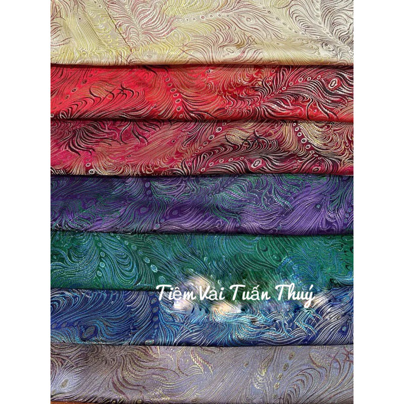 Vải tafta hoa văn