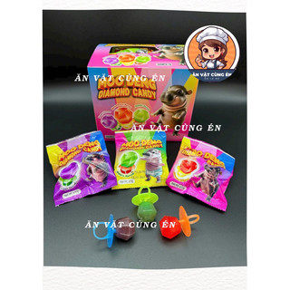   GIÁ SỈ   Hộp 30 gói kẹo nhẫn kim cương  kẹo nhẫn đeo tay mẫu mới siêu hot 