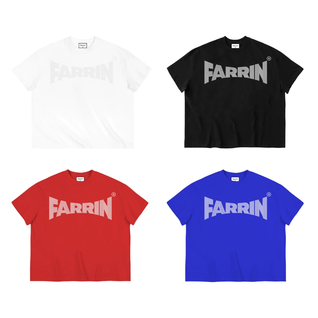 FARRIN - ÁO THUN BOXY ĐÍNH ĐÁ FARRIN - 280gsm