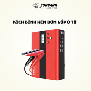 Bộ kích bình kèm bơm lốp ô tô 4 in 1, bơm lốp tự ngắt, sạc dự phòng - Bonbanh Auto