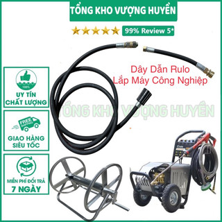 Bộ dây dẫn trong bộ rulo quấn dây rửa xe máy gia đình ren 22mm chống xoắn cong L và xoắn thẳng ( Dây Lõi Thép Chịu Áp )
