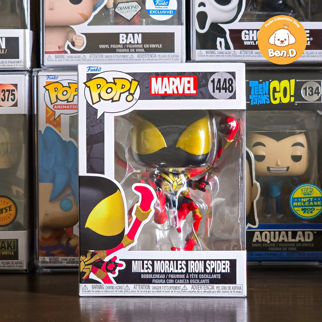 Mô hình Funko POP Marvel Spider-Man Comics - Miles Morales Iron Spider #1448