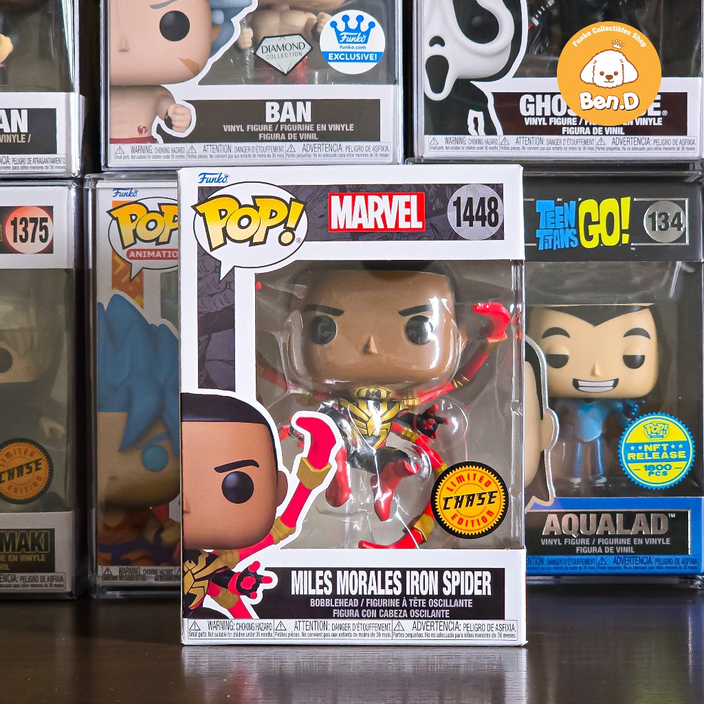 Mô hình Funko POP Marvel Spider-Man Comics - Miles Morales Iron Spider (CHASE) #1448
