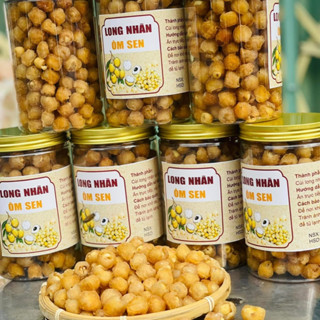 Long nhãn ôm hạt sen  bọc hạt sen  loại 1  500g 1kg  từ Long nhãn sấy khô Hưng Yên kết hợp hạt sen sấy giòn 