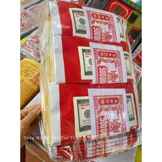 100 Lễ Tiền Vàng Mã xếp tay Thắp hương loại Dày Dặn, Đẹp ( 1 bịch 10 tập = 100 lễ )