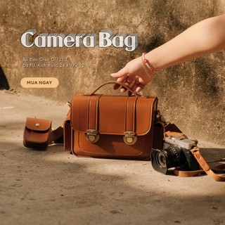  Túi Máy Ảnh Retro Túi Máy Ảnh Vintage Cặp da đeo chéo Máy Ảnh Túi Đeo Chéo Nhiều Ngăn Chống Nước 