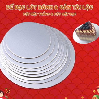 Đế bạc, đế tròn, size 22cm~28cm, làm bánh sinh nhật, tháp bánh, tháp bia, oản tài lộc☘️