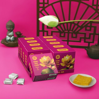 [HƯƠNG VỊ SEN] COMBO 10 HỘP LỄ BÁNH ĐẬU XANH HƯƠNG VỊ SEN RỒNG VÀNG HOÀNG GIA