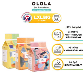  COMBO 4 Tã Bỉm Quần OLOLA Mềm Mỏng Chống Tràn Thấm Hút Tốt Skin Fit Size L26 XL22 XXL18 Hàn Quốc 