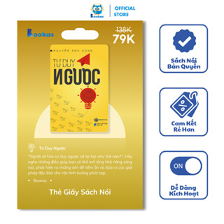 Thẻ Giấy Sách Nói - Tư Duy Ngược - Sách Nói Bookas