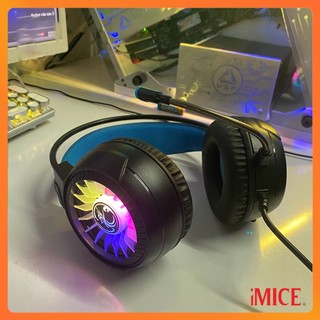 Tai Nghe Chụp Tai Gaming Có Mic Đàm Thoại Led RGB - Headphone Gaming IMICE HD-490