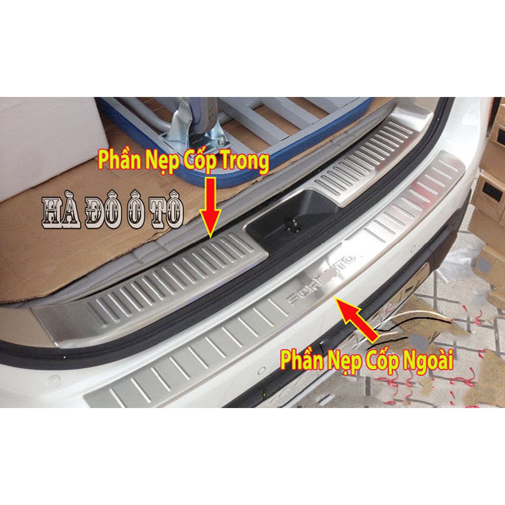 Nẹp Chống Chầy Cốp Sorento 2014 2015 2016 2017 2018 2019 - Ốp Bảo Vệ Chống Xước Cốp Sau Kia Sorento