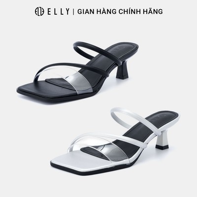 Giày dép cao gót nữ ELLY EG264 5cm da tổng hợp quai mảnh gót trụ thời trang