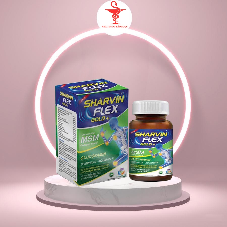 Viên dưỡng khớp Sharvin Flex Gold + hộp 30 viên hỗ trợ bổ sung dưỡng chất cho khớp