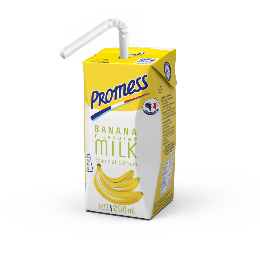 Sữa tươi Promess Hương Chuối 200ml (Thùng 24 hộp)